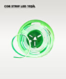 12V COB Şerit Led Yeşil Işık  - Metrede 360 Led - 5 Metre