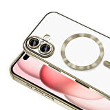 Apple iPhone 16 Plus Uyumlu Kılıf Kamera Korumalı Parlak Renkli Kenarlı Magsafe Özellikli Kapak