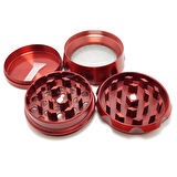 Kırmızı 55 mm. Tütün Baharat Herbal Öğütücüsü Parçalayıcı pz39kr