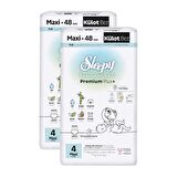 Sleepy Bio Natural Premium Plus Süper Paket Külot Bez 4 Numara Maxi 96 Adet