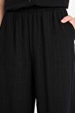 DeFacto Wide Leg Geniş Paça Cepli Yüksek Lastikli Bel Pantolon A9129AX25SMBK81