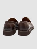 %100 Hakiki Deri Kahverengi Erkek Klasik Loafer Ayakkabı