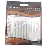 Japanese LRF Worm Silikon Solucan Yem 6cm 8'li Renk 23
