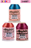 3 Adet Altınbaşak Oya ve Dantel İpi 20 gr - Royaleks - No: 047 - 089 - 021
