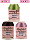 3 Adet Altınbaşak Oya ve Dantel İpi 20 gr - Royaleks - No: 029 - 694 - 489