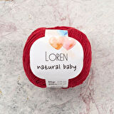 Loren Natural Baby Bordo El Örgü İpi - R099 - 33819