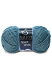 1 Adet Sport Wool Atkı Bere Ceket Yelek Örgü İpi Yünü No: 185 Fırtına