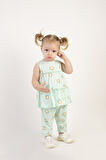 Kız Bebek Tunik Model Alt-Üst Takım