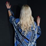PAREDORA Mavi Yuvarlak Desenli Kimono Pareo
