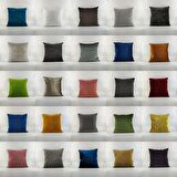 Duman Grisi Kadife Kırlent Kılıfı