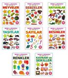 Parıltı Okul Öncesi Renkli ve Eğlenceli Çıkartmalar Seti 8 Kitap 