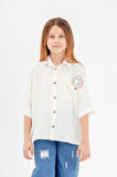 Kız Çocuk Cep Detaylı Gömlek 3120