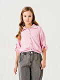 Kız Çocuk Etek Pileli Gömlek 3148