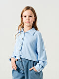 Kız Çocuk Etek Pileli Gömlek 3148