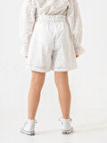 Kız Çocuk Fistolu Keten Şort 2866