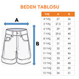 Kız Çocuk Paça Fistolu Kot Şort 2865