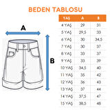 Kız Çocuk Renkli Keten Şort Etek 2876