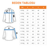 Kız Çocuk Yaka Bağcıklı Gömlek 3146