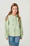 Kız Çocuk Yaka Bağcıklı Gömlek 3146