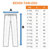 Kız Çocuk Zincir Detaylı Kot Pantolon 2196