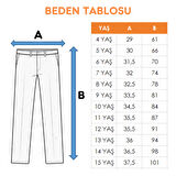 Kız Çocuk Bel Kordonlu Kot Pantolon 2198