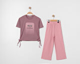 Kız Çocuk Mıu Taşlı İkili Dokuma Takım G-7276