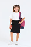 Kız Çocuk Beli İpli Okul Kaşkorse Şort Etek G2025-1