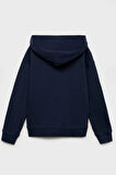 Kız Çocuk Basic Fermuarlı Kapüşonlu Okul Sweatshırt G2025-3-2