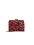 SİA ÇANTA Ollbag Kilim Desenli OrtaBoy Kadın Cüzdan Cift Yönlü Kart & Resim Konulabilir Ana Bölümler Orta Fermuarlı Göz Küçük Çanta Çüzdanı