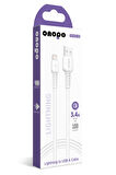 onopo İphone Apple Uyumlu  Lightning To USB Kablo 3.4A Uyumlu Hızlı Şarj ve Data Kablosu 1M - Q8