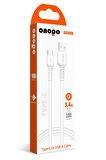 onopo Android Xiaomi Ve Samsung Uyumlu Type-C To USB Kablo 3.4A Uyumlu Hızlı Şarj ve Data Kablosu 1M - Q7