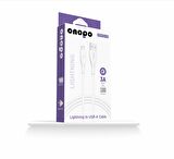 Lightning Usb Hızlı Şarj Ve Data Kablosu 3.0a / 1mt - D8