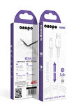 onopo İphone Apple Uyumlu  Lightning To Usb Kablo 3.4a Uyumlu Hızlı Şarj Ve Data Kablosu 2m - Q5
