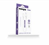 Lightning To USB Mini Kablo 3.4A Hızlı Şarj ve Data Kablosu 30CM - Q3
