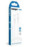 onopo Android Xiaomi Ve Samsung Uyumlu Type-C To Type-C Pd 25W Hızlı Şarj ve Data Kablosu 100CM - P5