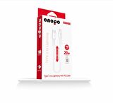 Type-C To Lightning Mini Pd 20W Hızlı Şarj ve Data Kablosu 30CM - P3