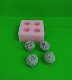 4 lü Cup Cake Silikon Kalıp