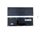 Clevo  P650 Uyumlu Notebook Klavyesi - Siyah - TR - Backlit