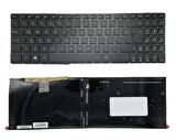 Asus N580G Uyumlu Notebook Klavyesi - Siyah - TR - Backlit