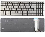 Asus ROG GL550J Uyumlu Notebook Klavyesi - Silver - TR - Backlit