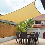 GÖLGELİK FİLE 4x7METRE ÇİT FİLESİ %95 GÖLGE KORUMA KREM 95'LİK BAHÇE ÇİTİ HALKALI KUŞAKLI JÜT GÖLGELİK