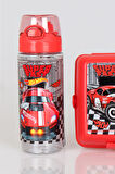 YENİ SEZON LİSANSLI HOT WHEELS 2 KATLI BESLENME KABI VE 500 ML MATARA SETİ