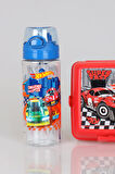 YENİ SEZON LİSANSLI HOT WHEELS 2 KATLI BESLENME KABI VE 500 ML MATARA SETİ