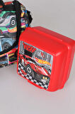 YENİ SEZON LİSANSLI HOT WHEELS BESLENME ÇANTASI, 2 KATLI BESLENME KABI VE 500 ML MATARA SETİ