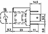 Yüksek Amperli Röle 12V 70A 4 Fişli Mini Güç Rölesi Elo 720170102