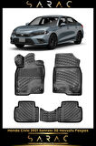 Honda Civic Sedan/hb 2024 Model Araca Özel 3d Havuzlu Paspas