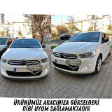 Peugeot 301 2012-2021 Uyumlu Üniversal Mercekli Angel Sis Farı Metal Su Geçirmez 76 mm Buz Mavi Halkalı Gündüz Farı Angel Eyes 2 Adet