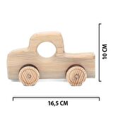 Ahşap Oyuncak Tekerlekli Araba Model-2