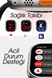 WEARFİT X8 COMBİNATİON Akıllı Kol Saati Smart Watch Model:inç 49mm TFT Ekran (SİYAH)