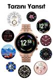 WEARFİT GEN 8  Akıllı Kol Saati  Yuvarlak Model 1.43inç 37mm TFT Ekran (ROSE GOLD)